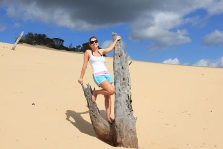Dunas em Rainbow Beach